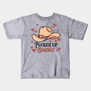 Pucker Up Cowboy Kids T-Shirt